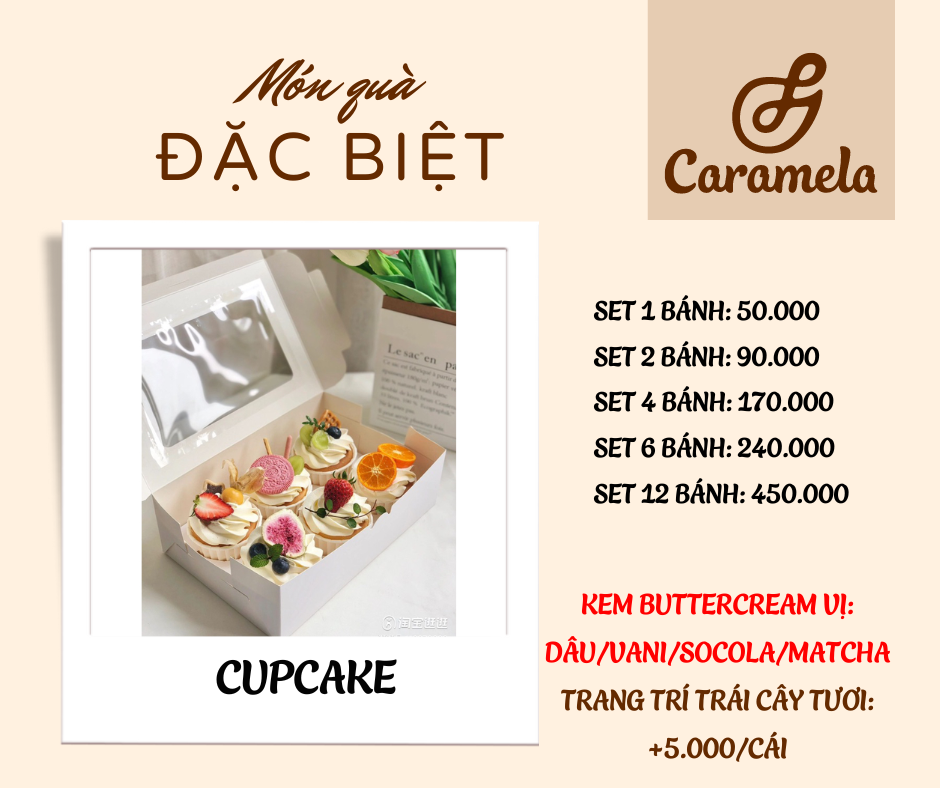 Set bánh cake box làm quà tặng 8/3 cho nhân viên nữ